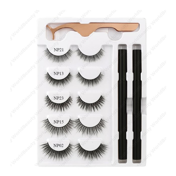 Adhesive eyeliner and lashes kit - Set 1